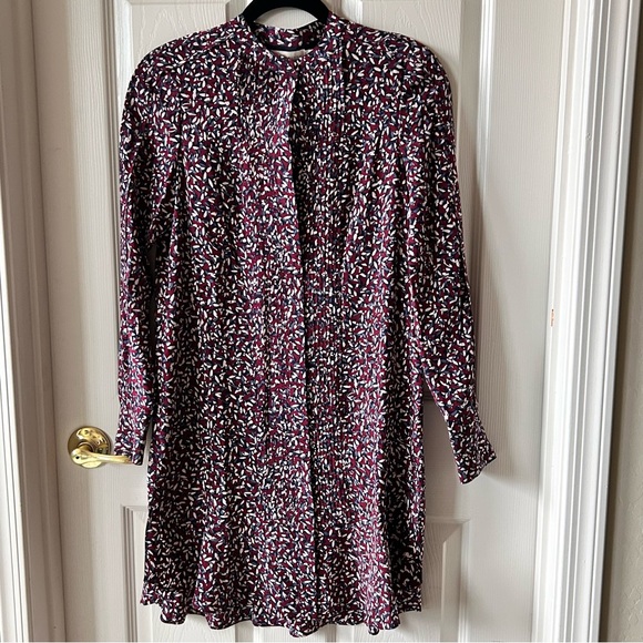 Tory Burch Dresses & Skirts - Tory Burch 100% Silk Long Sleeved Shirt Dress, Small